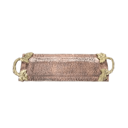 ALUMINIUM HAMMER SERVING TRAY (ANTIQUE)
